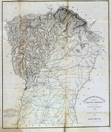 1820 Map of Pendleton District South Carolina