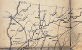 1825 Map of Abbeville District (County) South Carolina