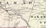 1887 Map of Durham County North Carolina
