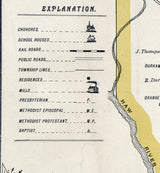 1891 Map of Orange County North Carolina