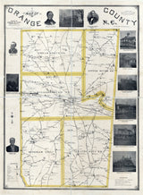 1891 Map of Orange County North Carolina