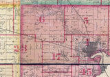 1893 Map of Lincoln County South Dakota Canton