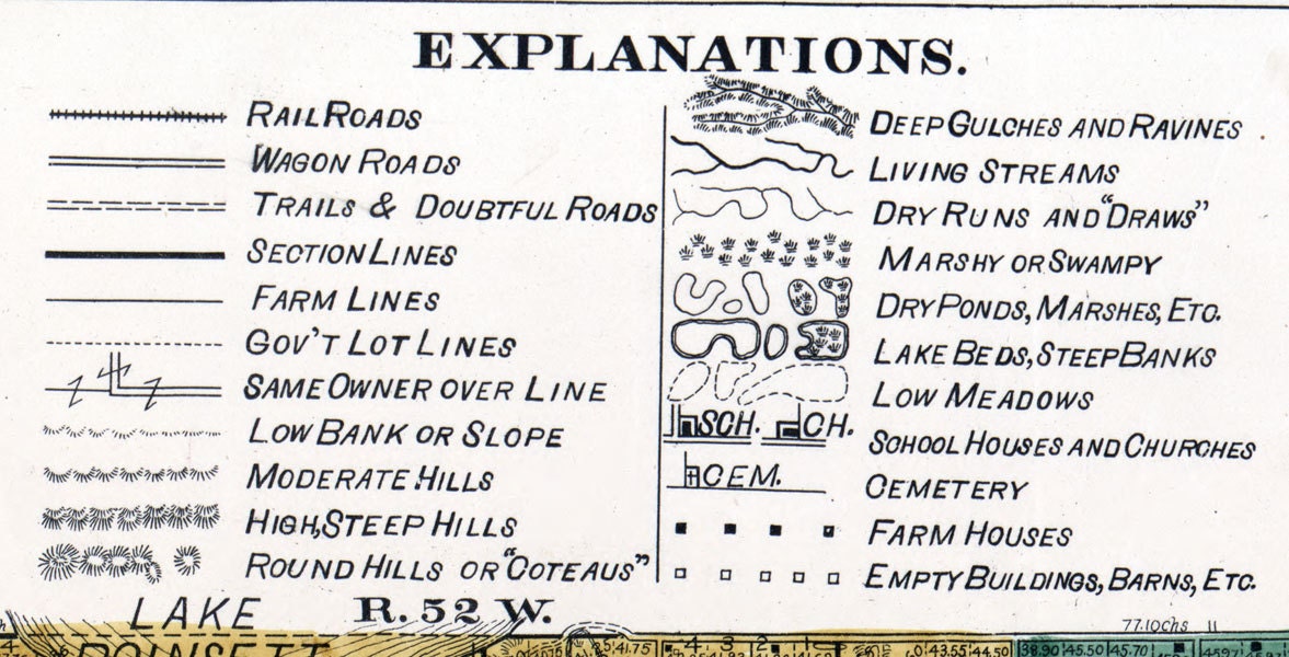 1897 Map of Brookings County South Dakota