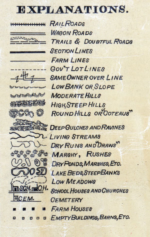 1897 Map of Hamlin County South Dakota