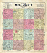 1898 Map of Miner County South Dakota