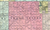 1899 Map of Grant County South Dakota Milbank