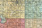 1900 Map of Aurora County South Dakota White Lake