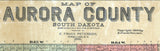 1900 Map of Aurora County South Dakota White Lake