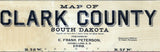 1900 Map of Clark County South Dakota