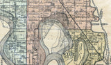 1892 Map of Union County South Dakota Big Sioux