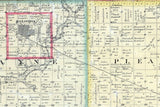 1893 Map of Hanson County South Dakota Alexandria