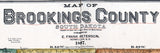 1897 Map of Brookings County South Dakota