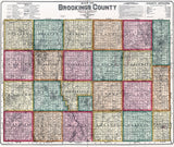 1897 Map of Brookings County South Dakota