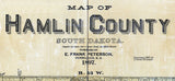 1897 Map of Hamlin County South Dakota
