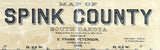 1899 Map of Spink County South Dakota Ashton