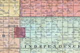 1900 Farm Line Map of Douglas County South Dakota Armour