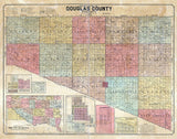 1900 Farm Line Map of Douglas County South Dakota Armour