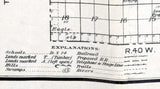 1910 Farm Line Map of Bennett County South Dakota