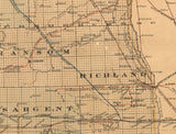 1892 Map of North Dakota