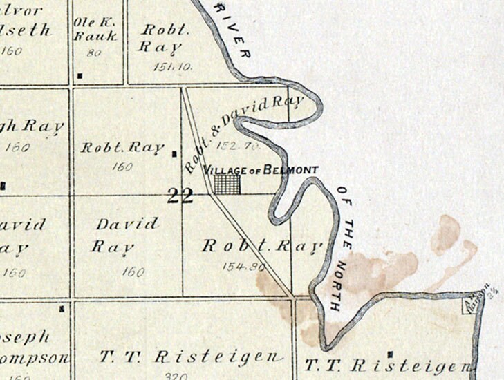 1892 Map of Traill County North Dakota