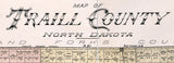 1900 Map of Traill County North Dakota