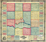 1861 Map of Keokuk County Iowa