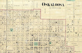 1871 Map of Mahaska County Iowa Oskaloosa