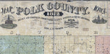 1872 Farm Line Map of Polk County Iowa Des Moines