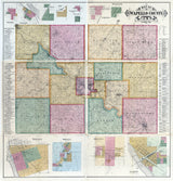 1893 Map of Wapello County Iowa Eldon