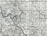 1895 Farm Line Map of Polk County Iowa