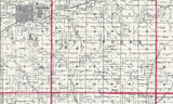 1898 Map of Crawford County Iowa Denison