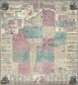 1877 Map of Christian County Illinois
