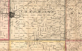 1859 Map of Hancock County Illinois Carthage