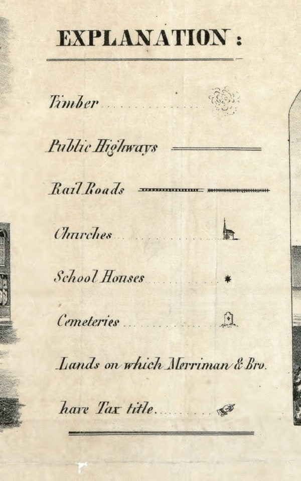 1860 Map of Henry County Illinois