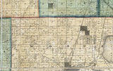 1861 Map of Cook County Illinois