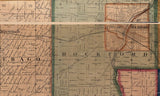 1864 Farm Line Map of Winnebago County Illinois