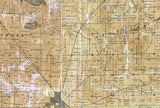 1857 Map of Walworth County Wisconsin Whitewater