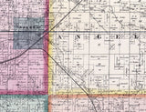 1877 Farm Line Map of Monroe County Wisconsin Sparta Tomah