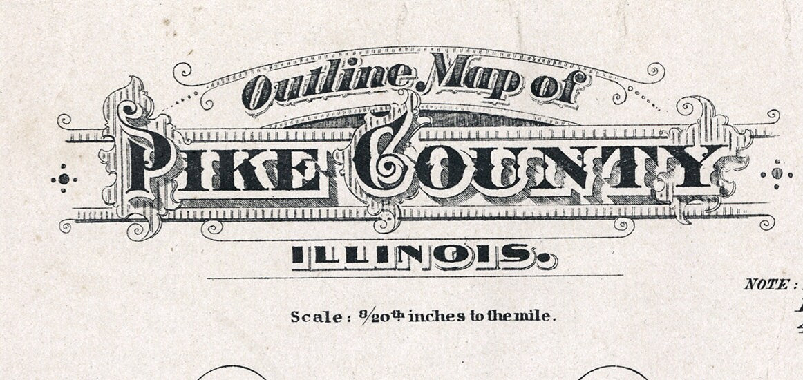 1895 Map of Pike County Illinois