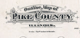 1895 Map of Pike County Illinois