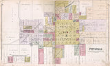1895 Map of Pittsfield Pike County Illinois