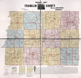 1900 Farm Line Map of Franklin County Illinois