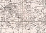 1908 Farm Line Map of Perry County Illinois