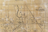1857 Map of Walworth County Wisconsin Whitewater