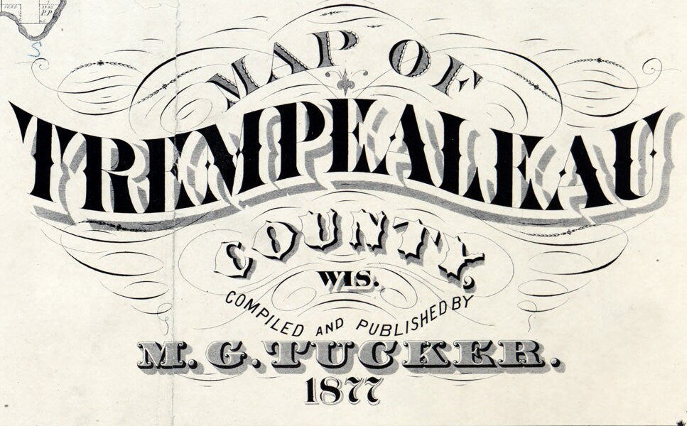 1877 Map of Trempealeau County Wisconsin