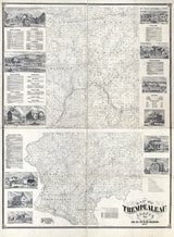 1877 Map of Trempealeau County Wisconsin