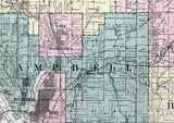 1890 Map of La Crosse County Wisconsin