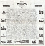 1871 Farm Line Map of Houston County Minnesota