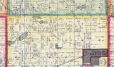 1880 Farm Line Map of McLeod County Minnesota Glencoe Hutchinson