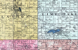 1898 Map of Murray County Minnesota Slayton